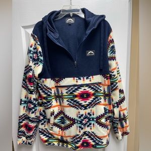 Lightweight Aztec fleece.